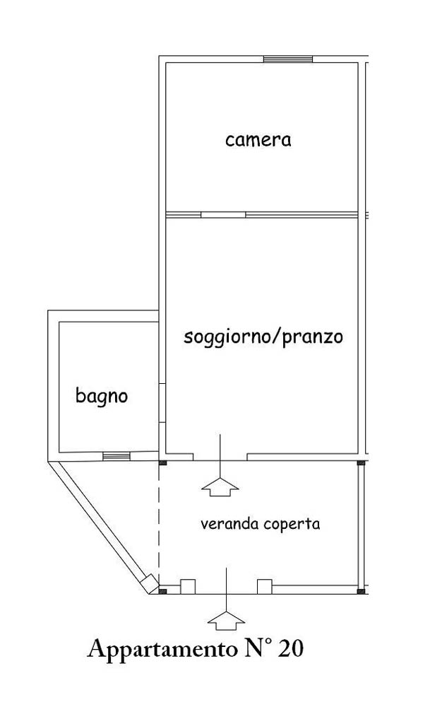 Bilocale 3 Posti piano terra N20