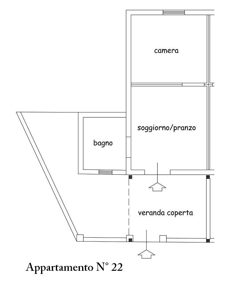 Bilocale 2 Posti piano terra n22