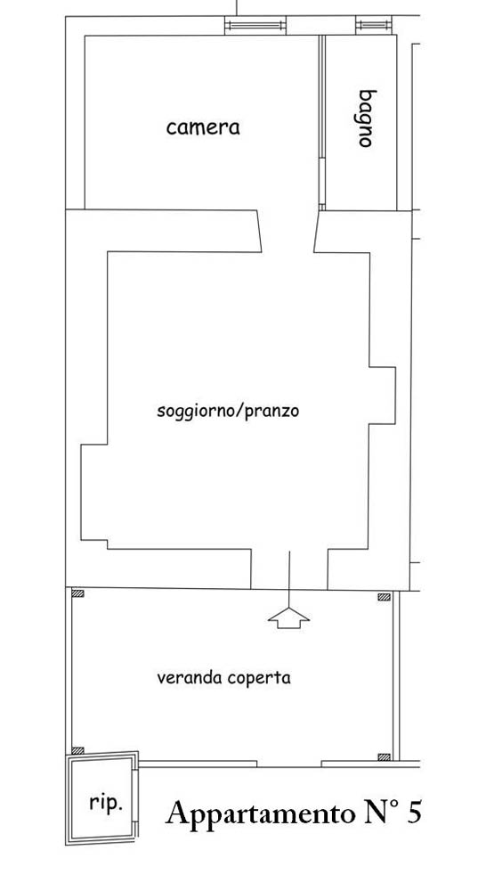 Bilocale 4 Posti piano terra n5 