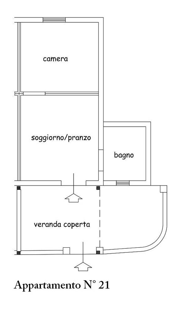 Bilocale 2 Posti piano terra n21