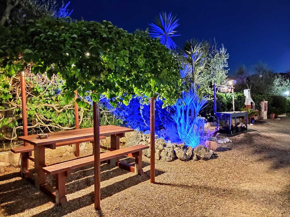 Gazebo Esterno alla Paloma Vacanze a Peschici
